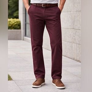 Banana Republic Men's Aiden Chino Pant Maroon
